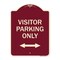 Signmission Visitor Parking Visitor Parking Heavy-Gauge Aluminum Architectural Sign, 24" x 18", BU-1824-22725 A-DES-BU-1824-22725 - alternate 1